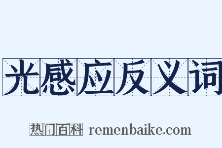 光感应反义词是什么意思的图片